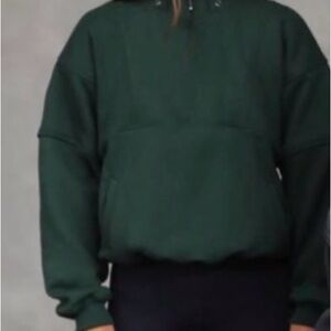 Joah Brown Forest Green Zip-Up Women’s